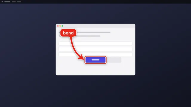 A bent arrow, the default