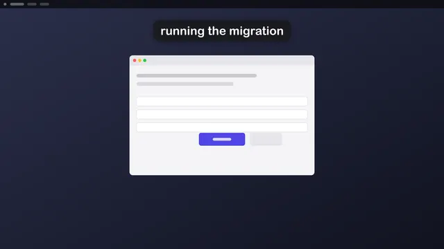 A caption at the top of the screen